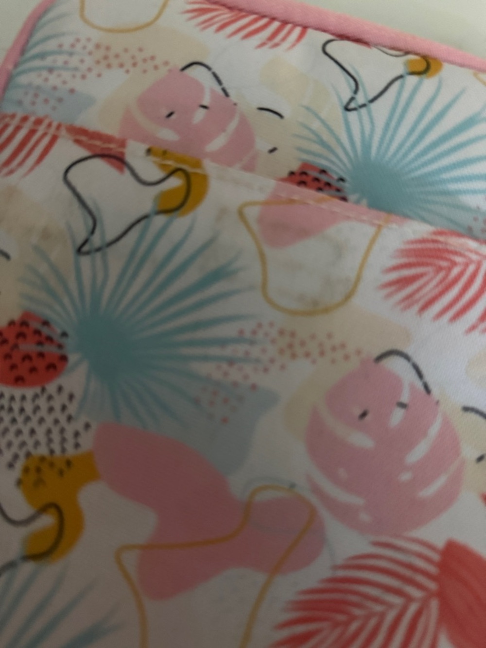 Kindle padded case floral - Pink & Aqua - Picture 2 of 4